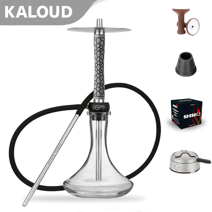 Geometry Hookah Little Bro - Stone Grey