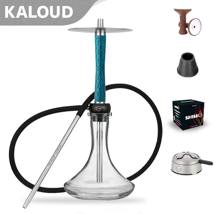 Geometry Hookah Little Bro - Honeycomb Aquamarin