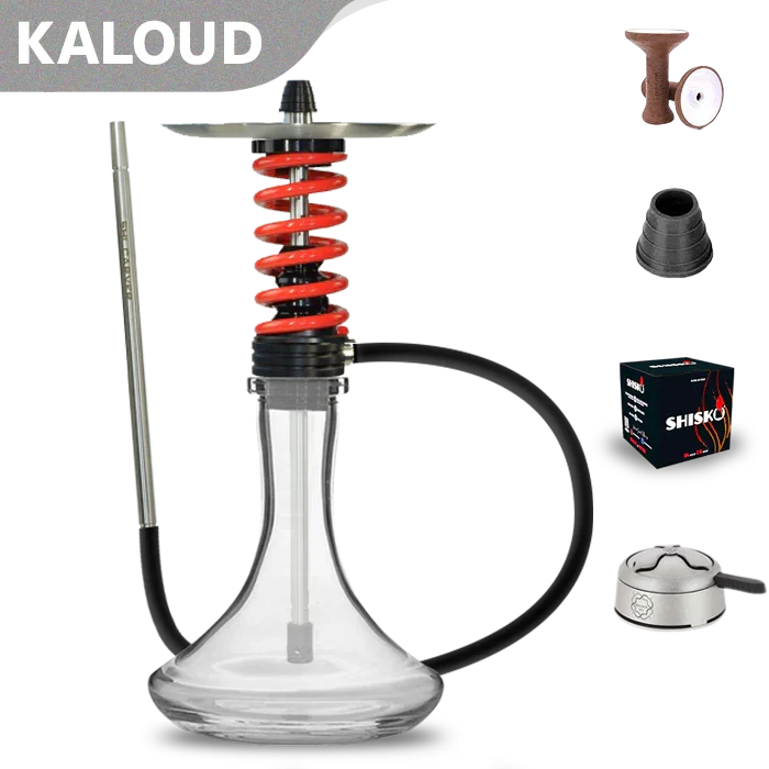 Shi Carver Static Easy Hookah - Toxic Red