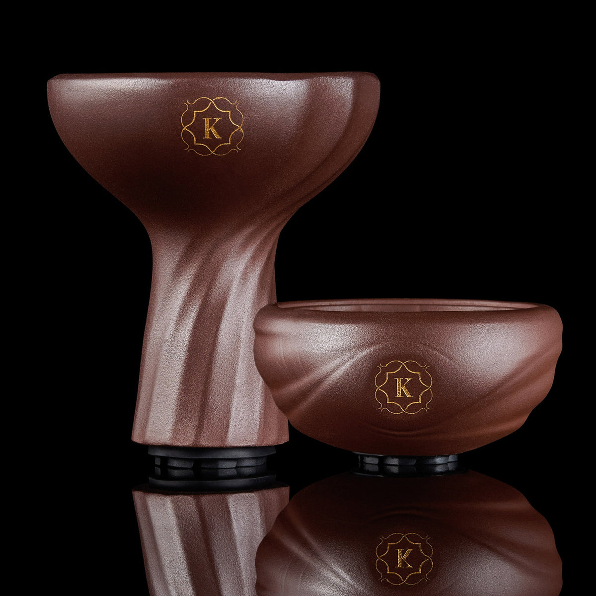 Kaloud Samsaris Kore Qi Red Clay Hookah Bowl - tall and short