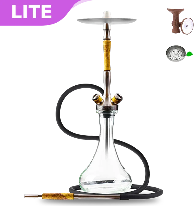 Union Hookah Fibonacci Hookah - Stabilised Wood Yellow