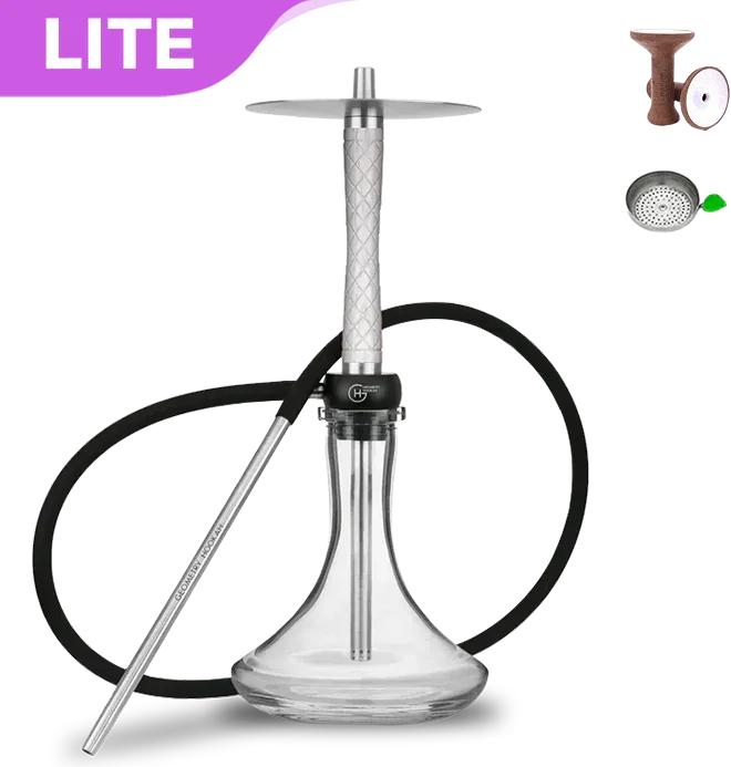 Geometry Hookah Little Bro - Rhombus White