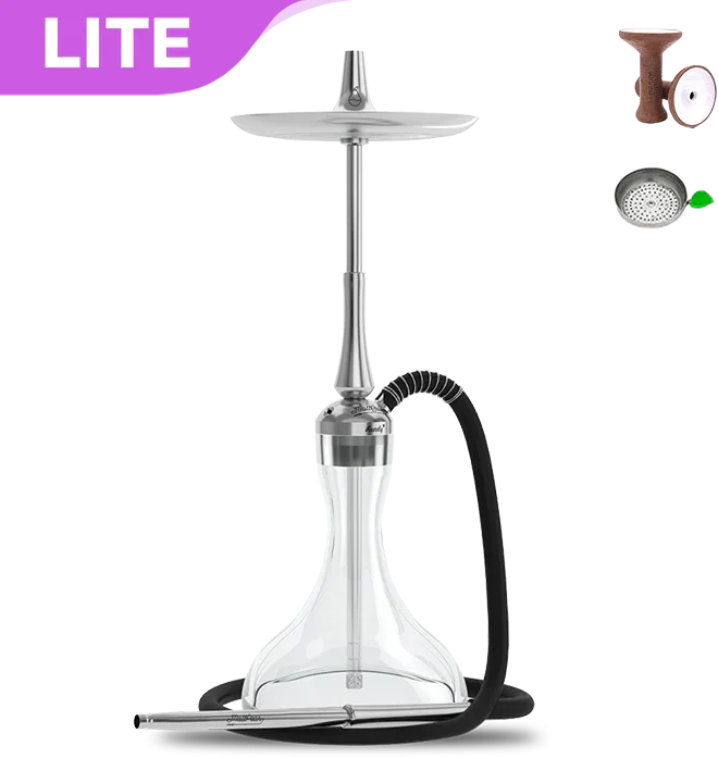 MattPear Ready S Pro ART Hookah With Threaded Base (Clear)