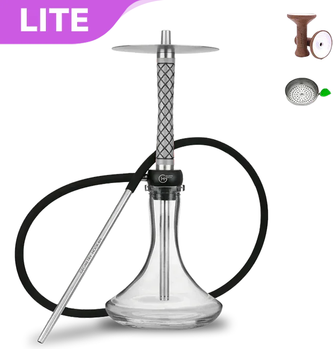 Geometry Hookah Little Bro - Rhombus Grau