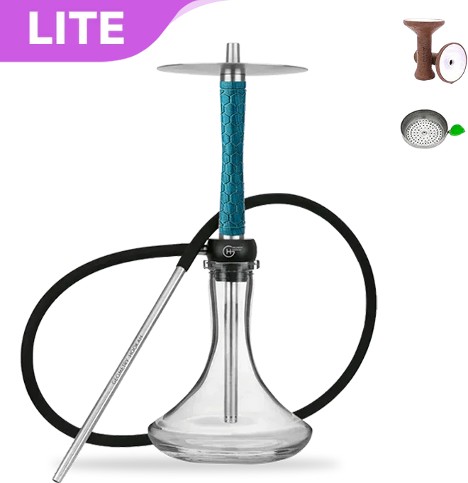 Geometry Hookah Little Bro - Honeycomb Aquamarin