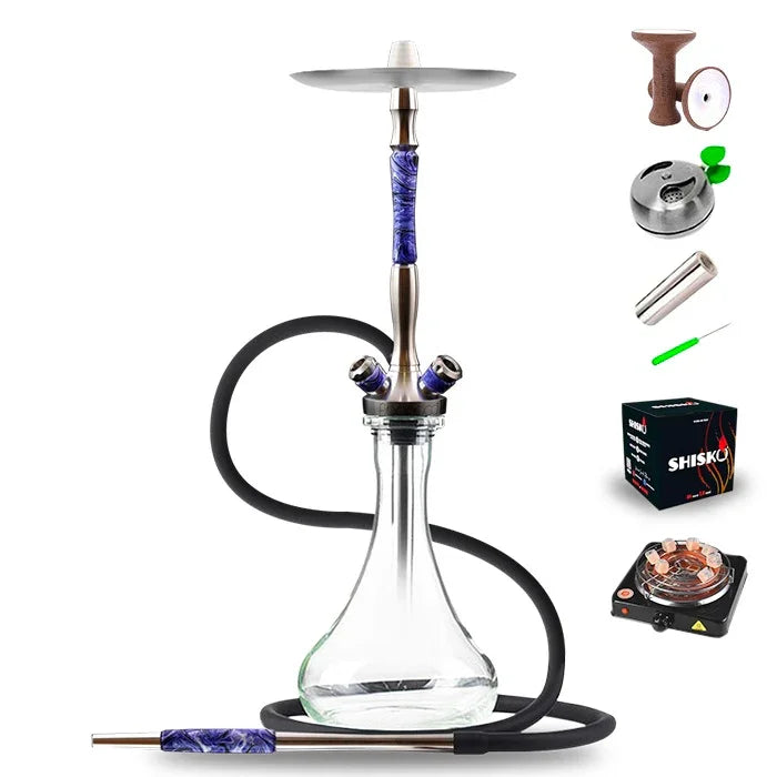 Union Hookah Fibonacci Hookah - Purple Acrylic