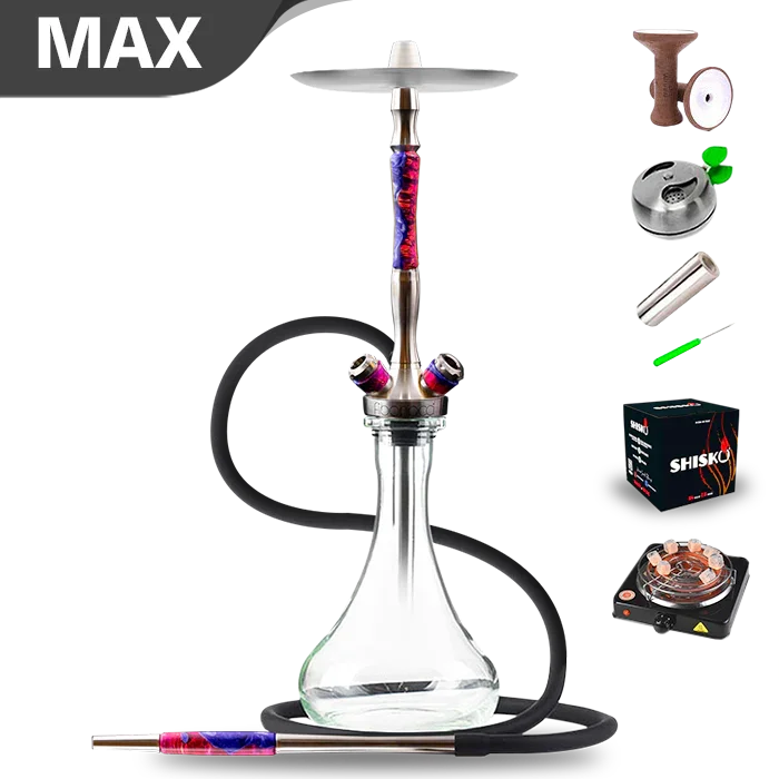 Union Hookah Fibonacci Hookah - Hybrid Pink Purple