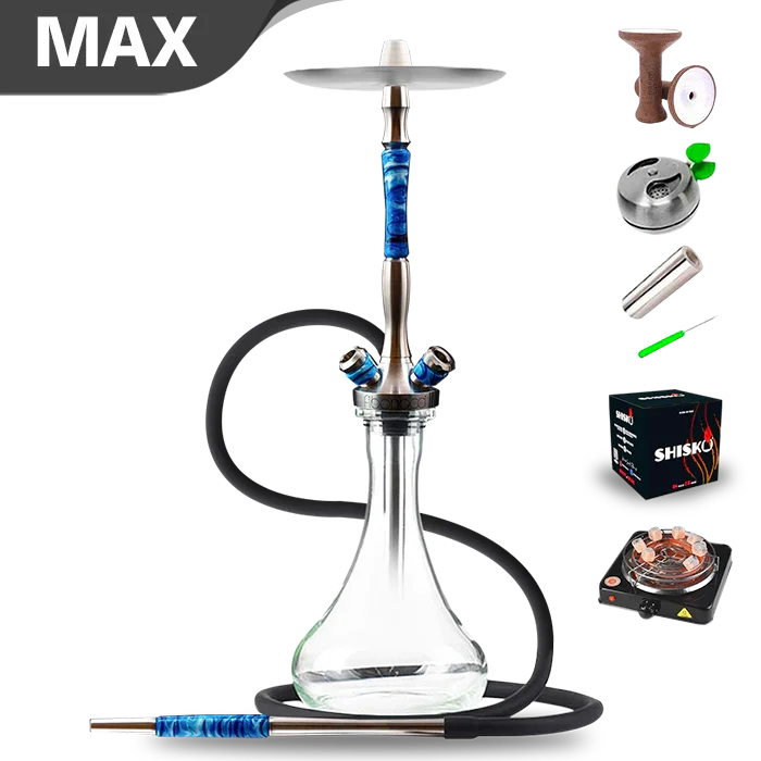 Union Hookah Fibonacci Shisha - Blaues Acryl