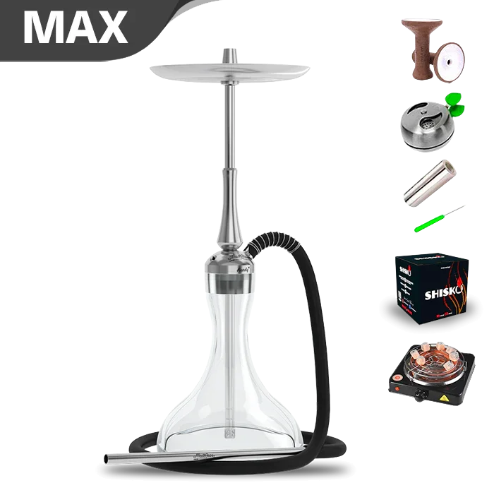 MattPear Ready S Lite ART Shisha mit Gewindebasis (Klar)
