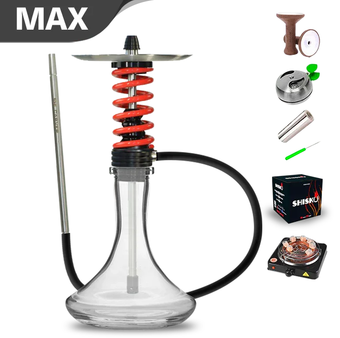 Shi Carver Static Easy Hookah - Toxic Red
