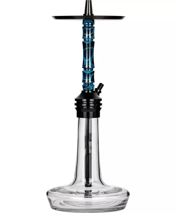 Moze Varity Lounge Shisha Schwarz Clear - Wavy Blue