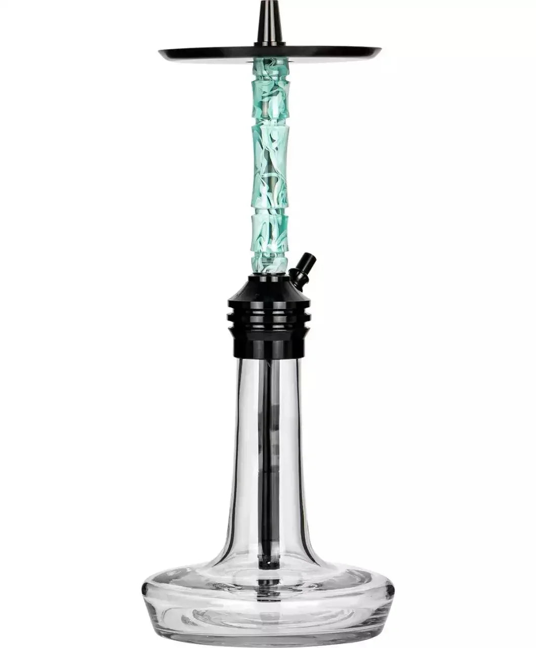Moze Varity Lounge Black Clear Hookah - Wavy Mint