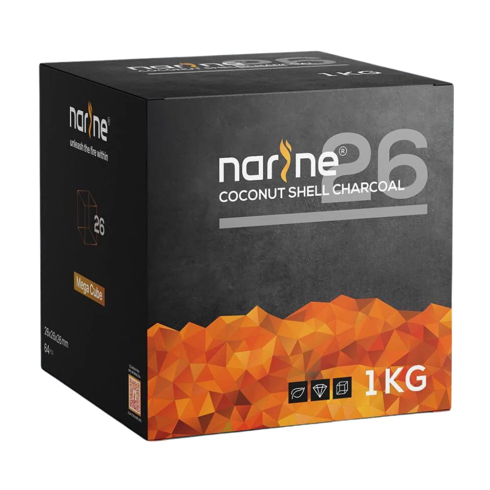 Narine 26mm Natürliche Kokosnuss-Kohle