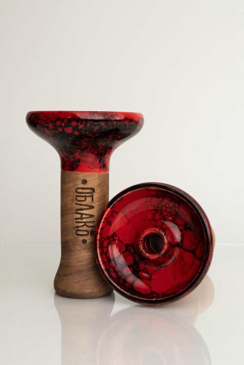 Oblako STD Phunnel M Glaze Bowl - Dunkelrot Marmoriert