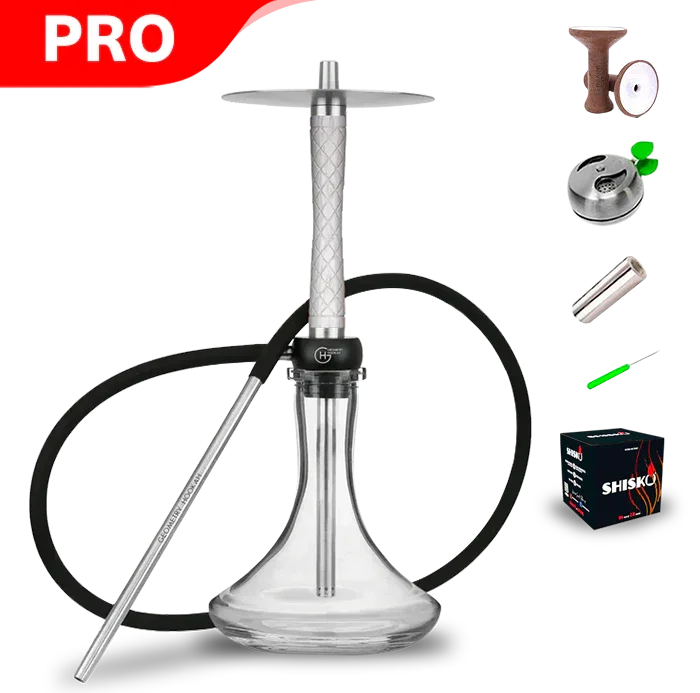 Geometry Hookah Little Bro - Rhombus White