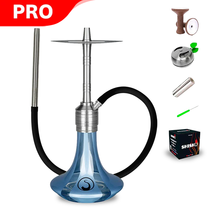 Steamulation Mini Gen. II Hookah - Sky Blue Metalic