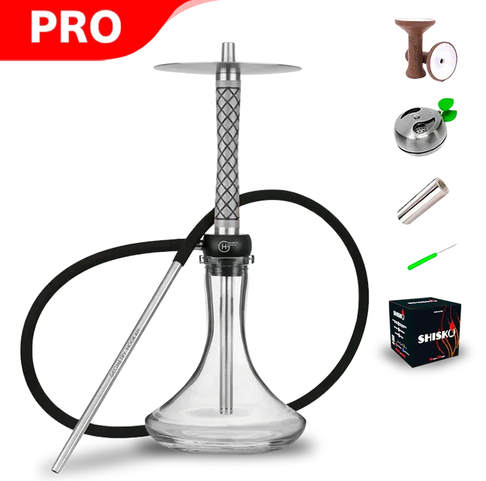 Geometry Hookah Little Bro - Rhombus Grau