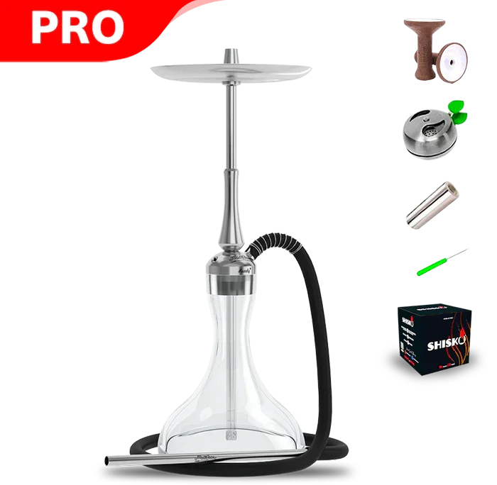 MattPear Ready S Lite ART Hookah With Threaded Base (Clear)