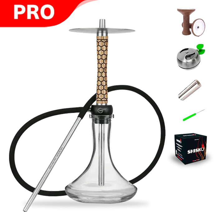 Geometry Hookah Little Bro - Honeycomb Natur