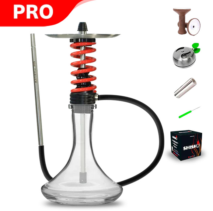 Shi Carver Static Easy Hookah - Toxic Red