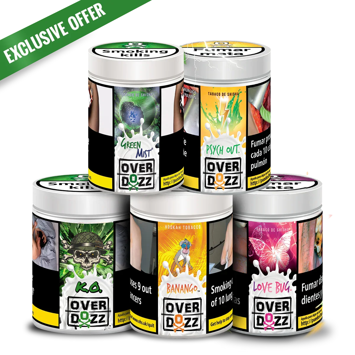Overdozz 5er-Probierpaket (Gesamt 1kg)