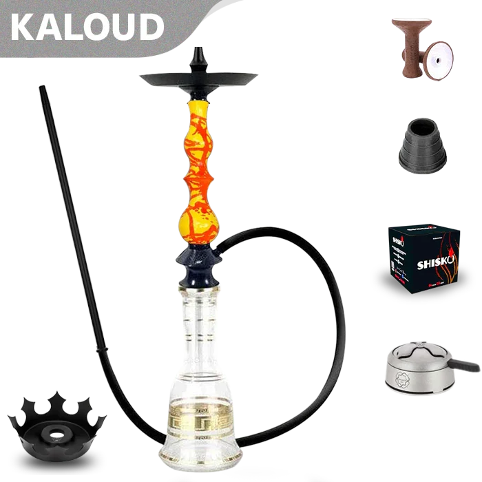 Regal Hookah Queen mit Boho-Base – Epoxidharz