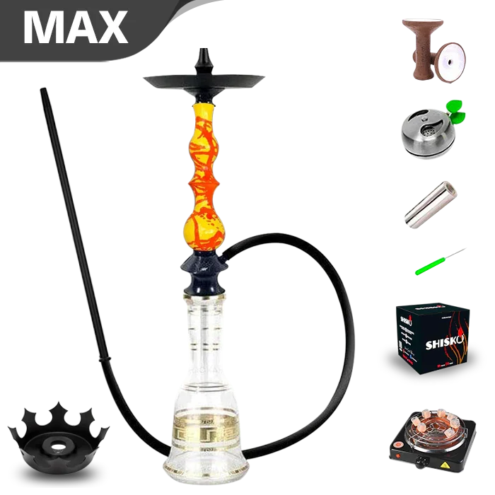 Regal Hookah Queen mit Boho-Base – Epoxidharz