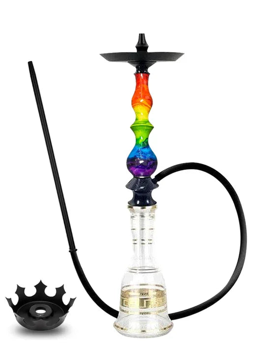 Regal Hookah Queen mit Boho Base - Epoxy Sunburst