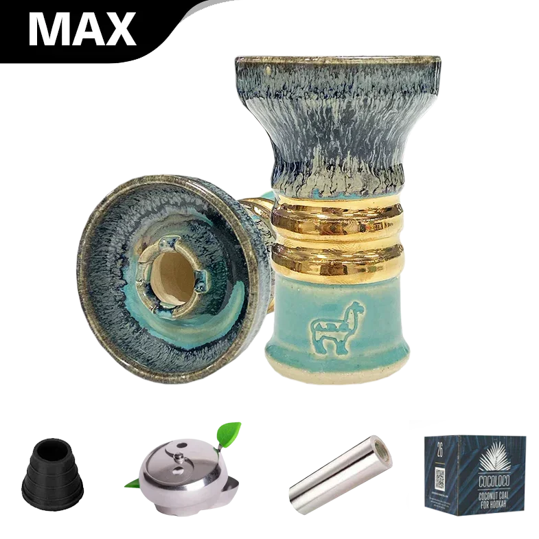 Alpaca Special Edition Mini Rook 18k Goldschale - Aqua