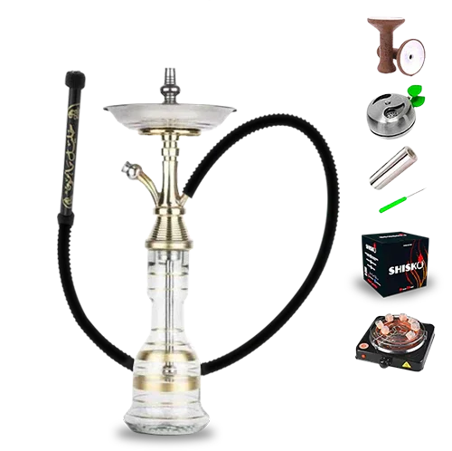 El Nefes Mini Pillar Shisha Komplettset mit Kopf &amp;amp; Schlauch