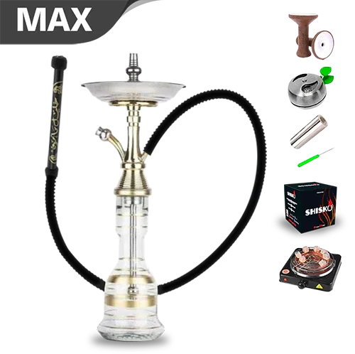 El Nefes Mini Pillar Shisha Komplettset mit Kopf &amp;amp; Schlauch