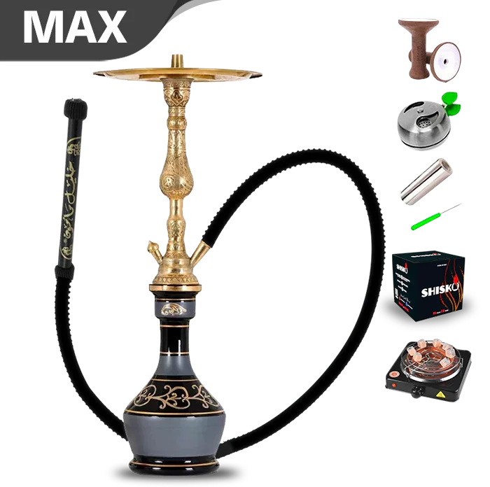 El Nefes Gazi Hookah - Black