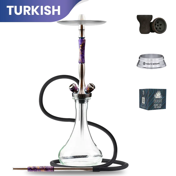 Union Hookah Fibonacci Shisha - Stabilisiertes Holz Lila