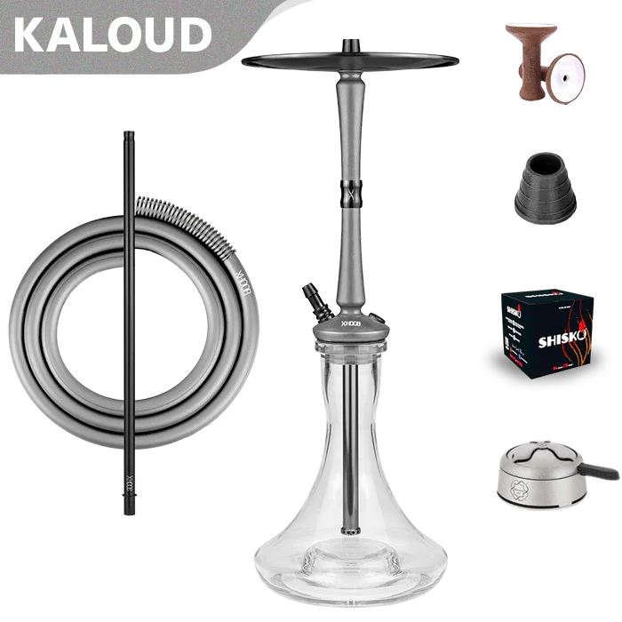 Hoob Go On A Hookah - Space Grey Schwarz