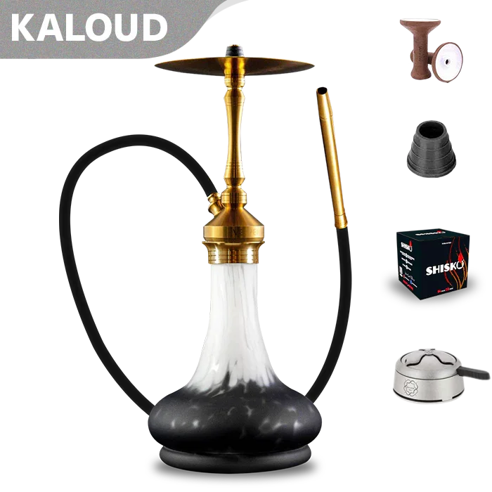 Vesper Hookah Vega PVD Gold mit Gewindebasis