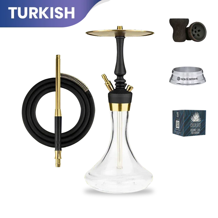 Hoob Mars Mini Pro Hookah - Black Gold