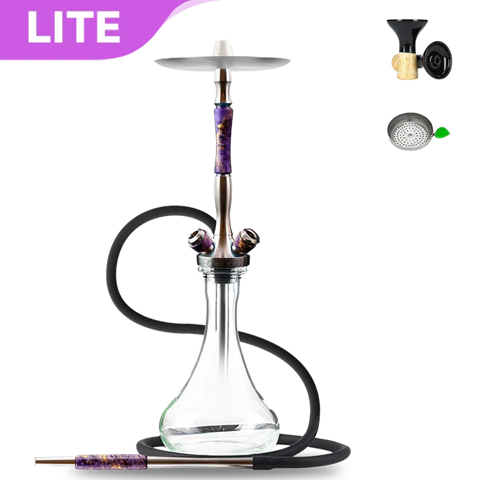 Union Hookah Fibonacci Hookah - Stabilised Wood Purple