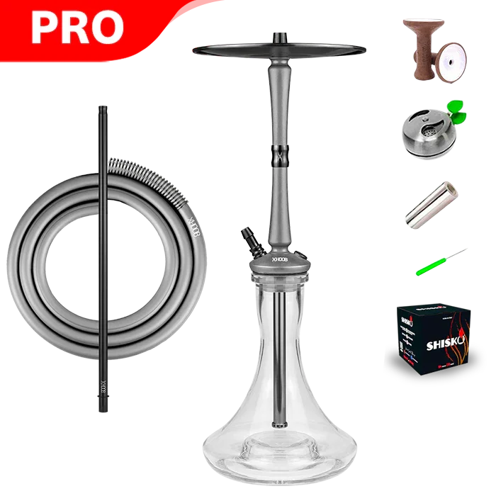 Hoob Go On A Hookah - Space Grey Schwarz