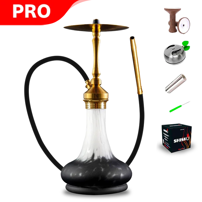 Vesper Hookah Vega PVD Gold mit Gewindebasis