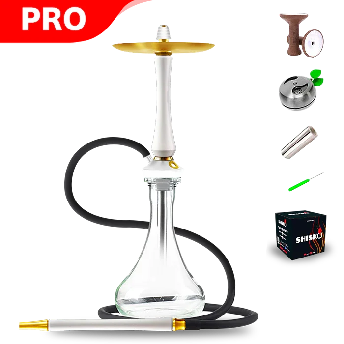 Union Hookah Sleek V2 - PVD Weiß