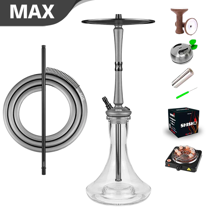 Hoob Go On A Hookah - Space Grey Schwarz