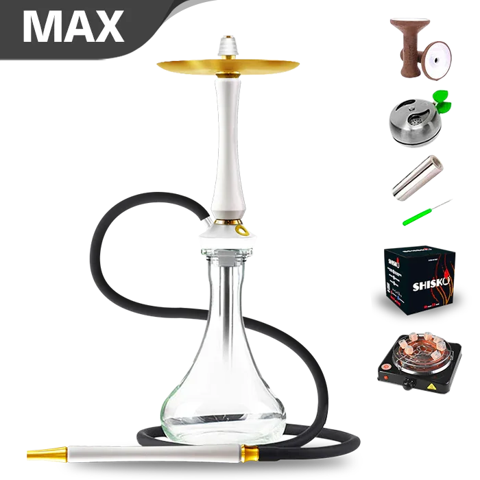 Union Hookah Sleek V2 - PVD Weiß