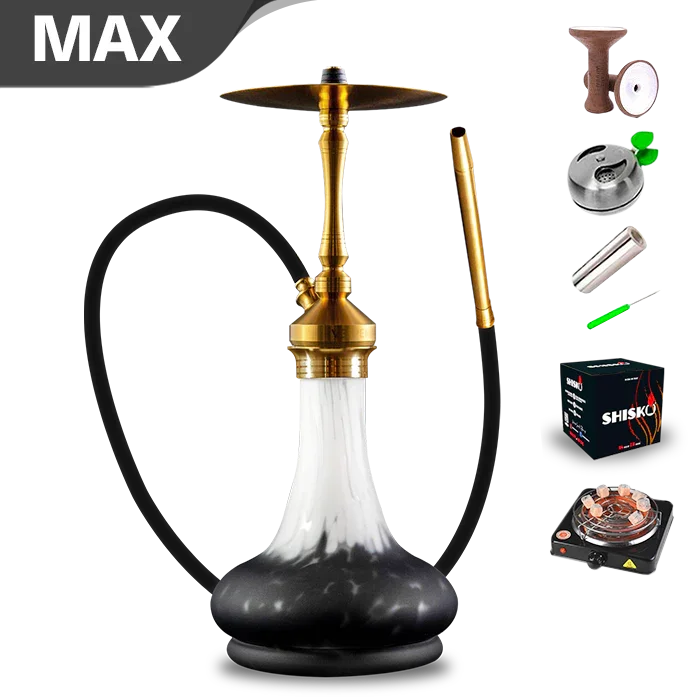 Vesper Hookah Vega PVD Gold mit Gewindebasis