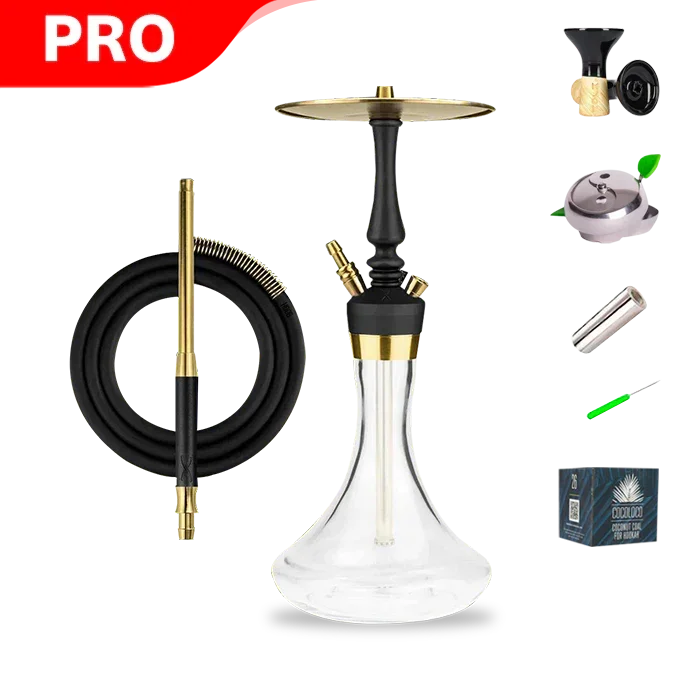Hoob Mars Mini Pro Shisha - Schwarz Gold