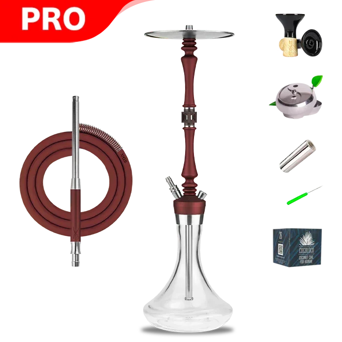 Hoob Mars Pro Hookah - Wine Red