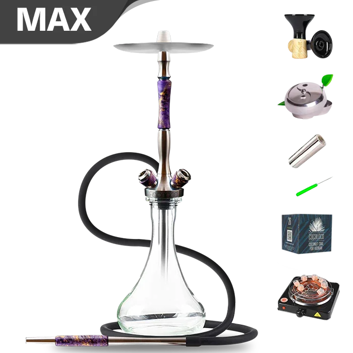 Union Hookah Fibonacci Shisha - Stabilisiertes Holz Lila