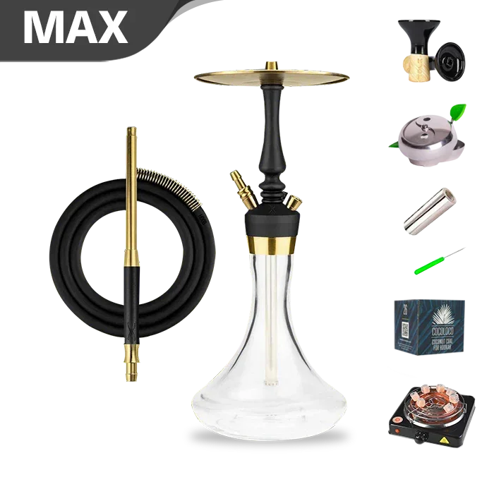 Hoob Mars Mini Pro Shisha - Schwarz Gold