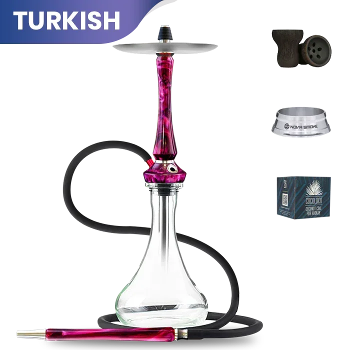 Union Hookah Sleek V2 Full Acryl - Rot Lila