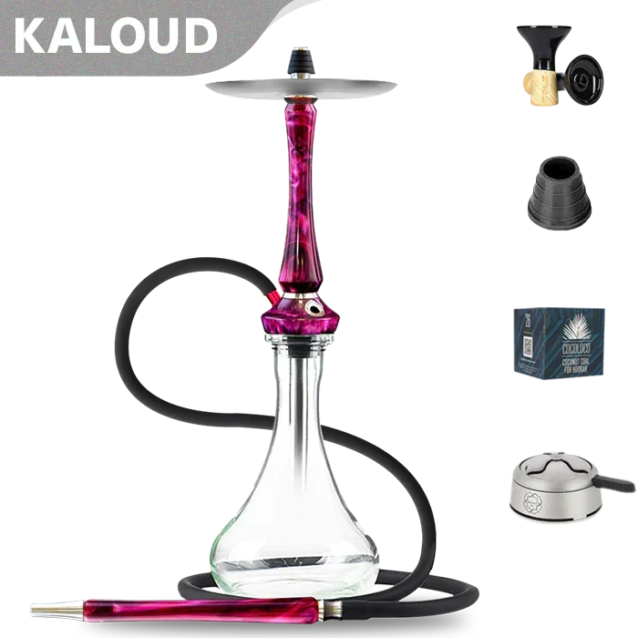 Union Hookah Sleek V2 Full Acryl - Rot Lila