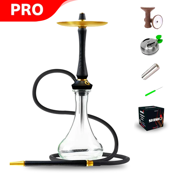 Union Hookah Sleek V2 - PVD Schwarz